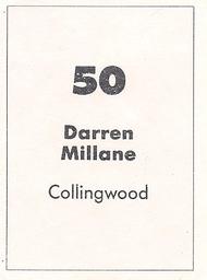 1990 Select AFL Stickers #50 Darren Millane Back